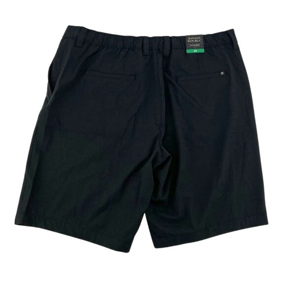 Banana Republic | Men's Flat Front Shorts | Black | Size 38 - Picture 2 of 4